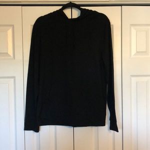 Black Hooded Shirt with front pocket